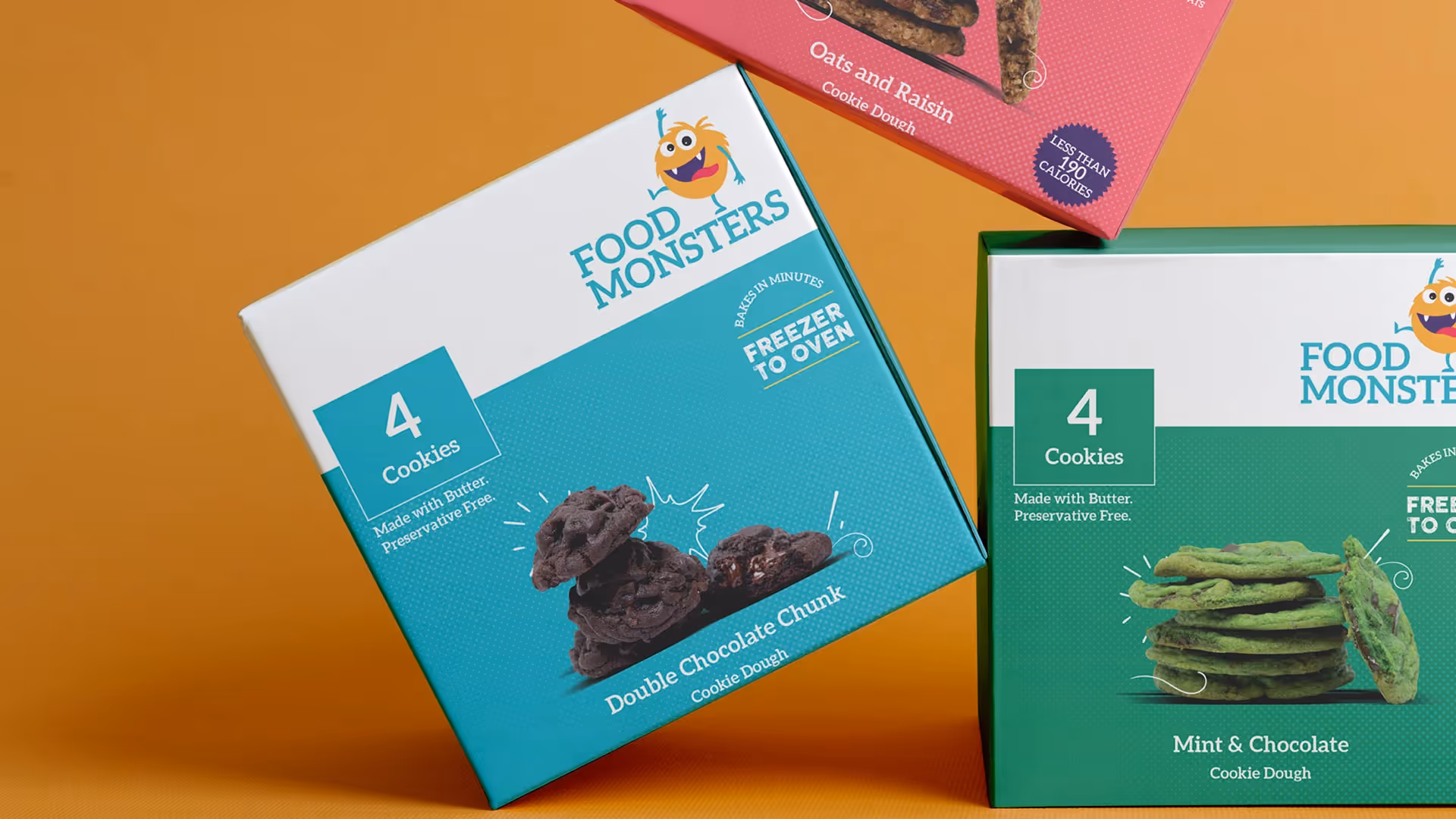 Food Monsters — packaging and branding project
